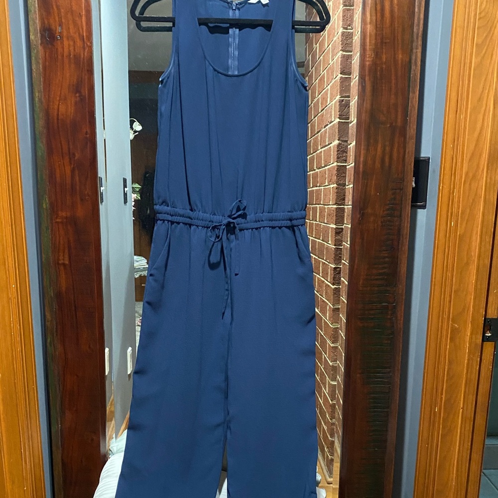 Cabi French Navy Blue Jumpsuit, Style 303